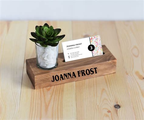 creative desk business card holders.